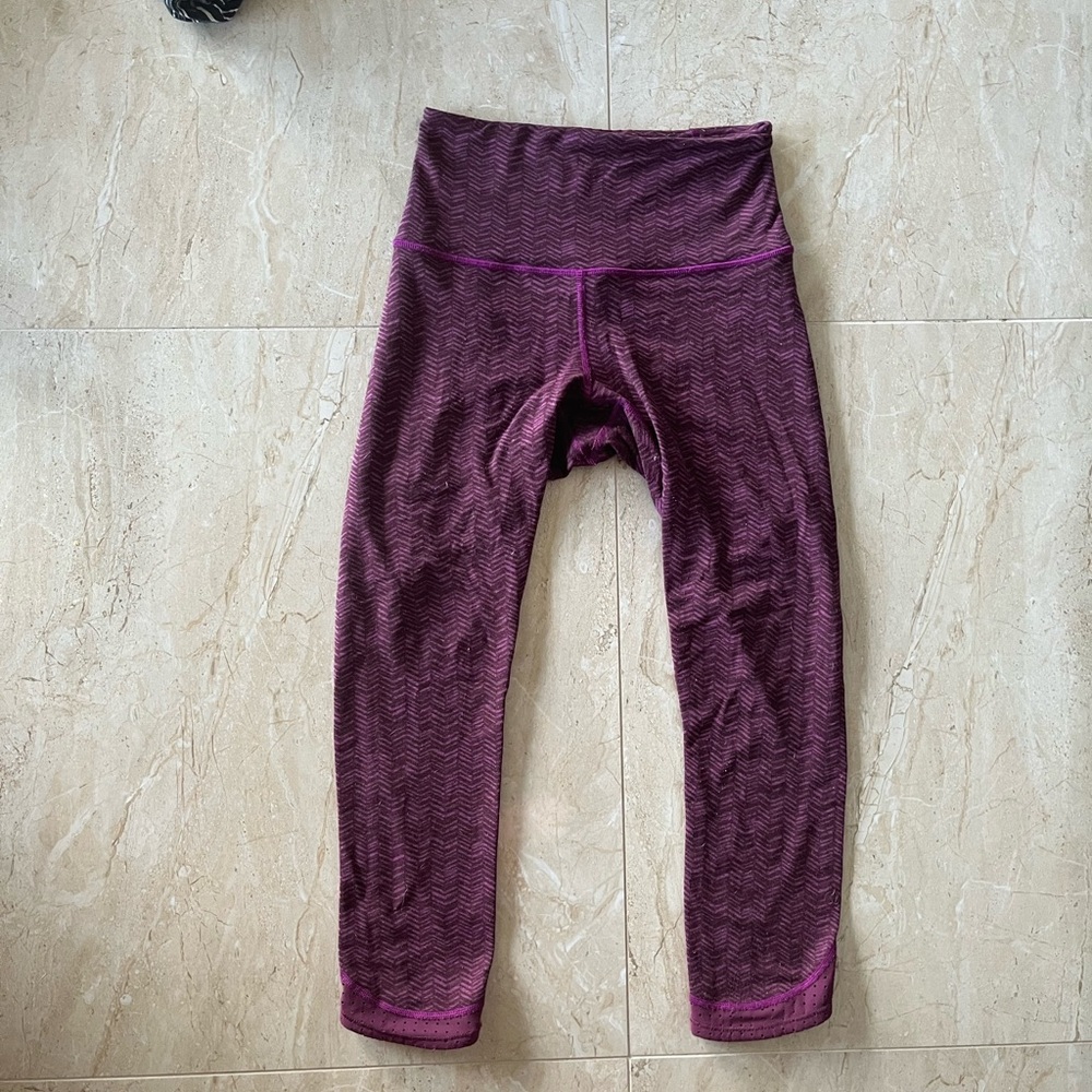 Lululemon purple leggings size 4